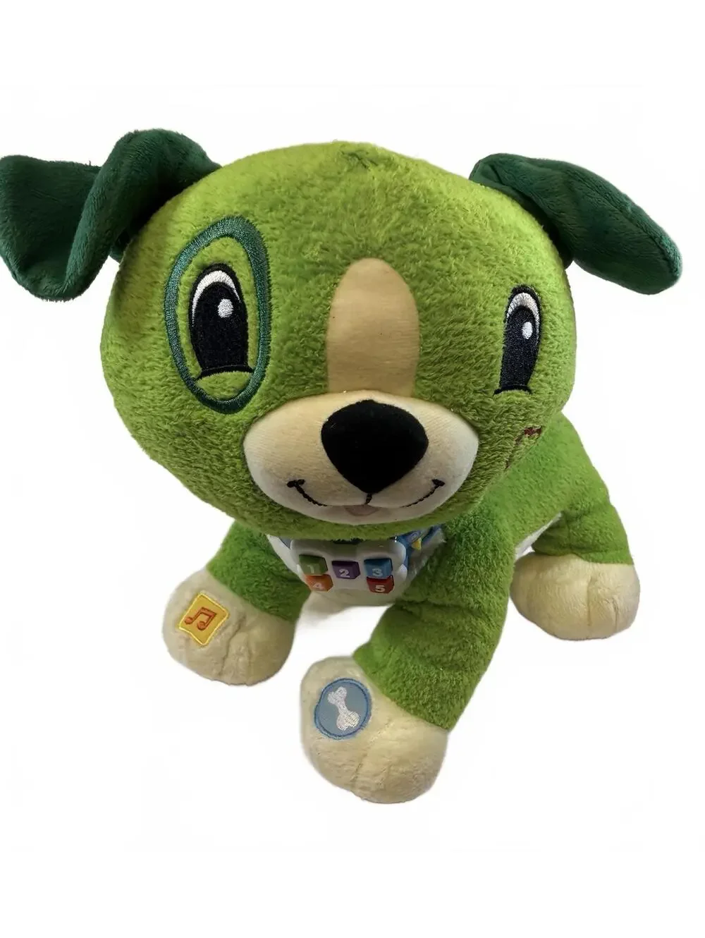 LeapFrog Read With Me SCOUT Interactive Music Plush Stuffed Dog TESTED & WORKS